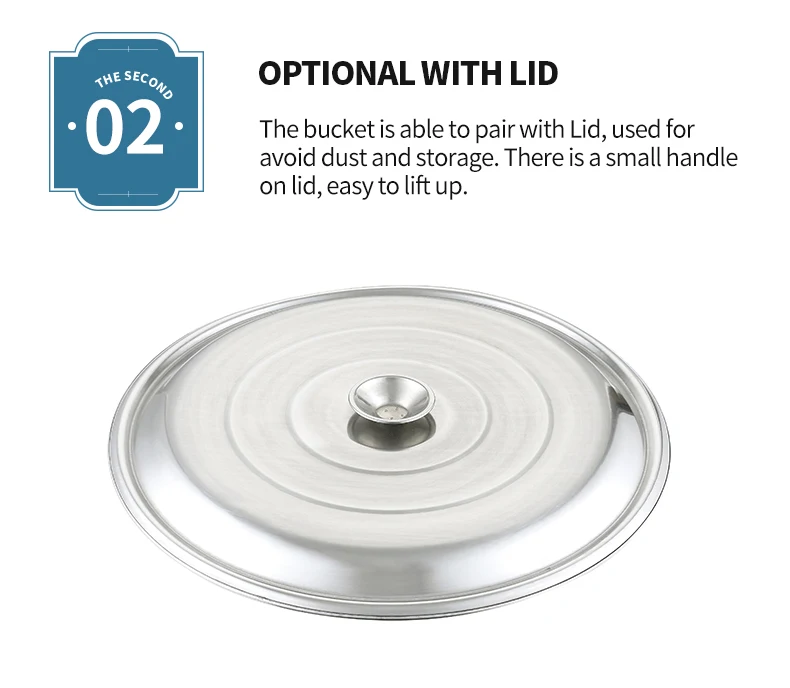 OEM high polished storage wine water metal beer pail bucket barrel stainless steel ice bucket