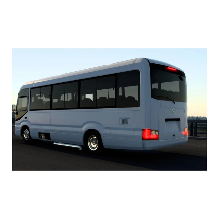 Toyota Brand Mini Used Bus 17-30 Seats Passenger Bus Left Hand Drive Coaster with Electric Door