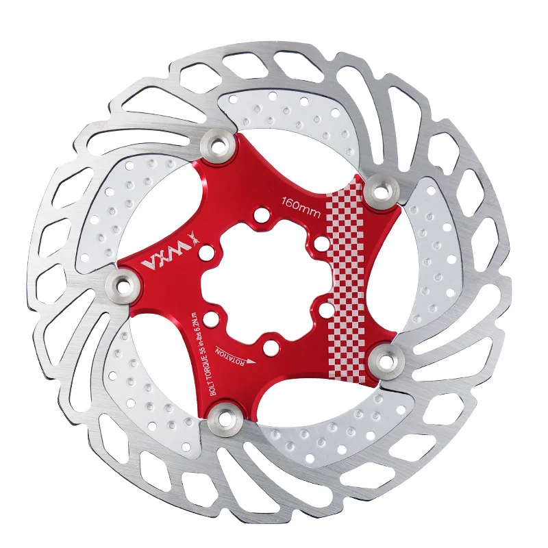 mountain bike disc brake 6 bolts 140 160 180 203mm cool floating cooling disc rotor