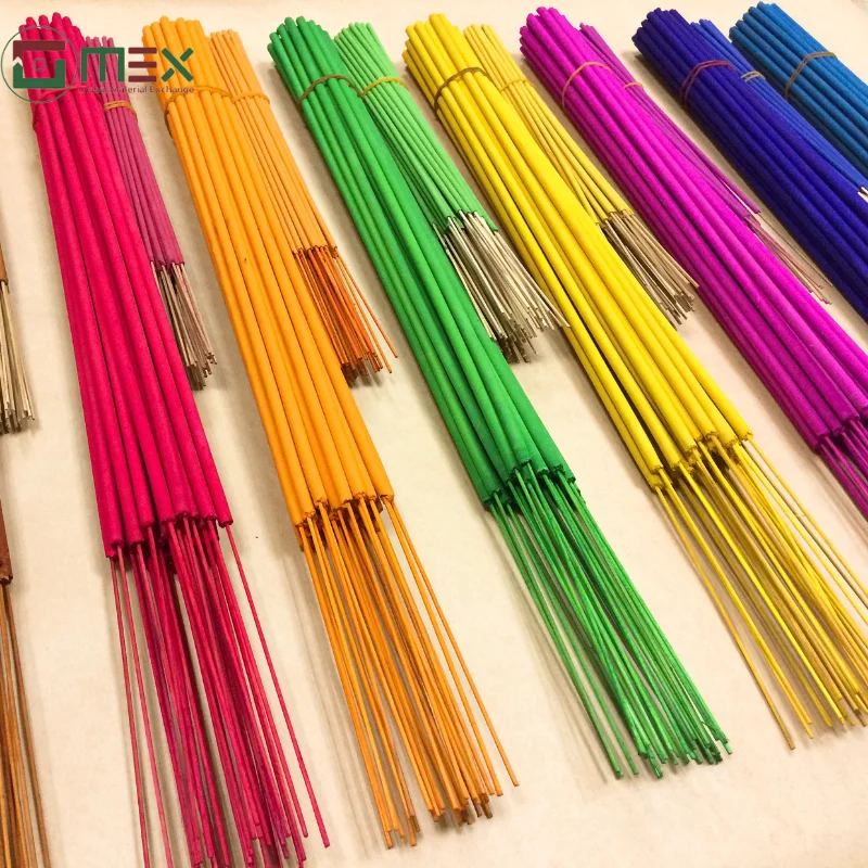 Raw Color Incense Stick Agarbatti Unscented Wood Seed Powders from Vietnam 3mm Diameter Packed in Carton for Religious Use