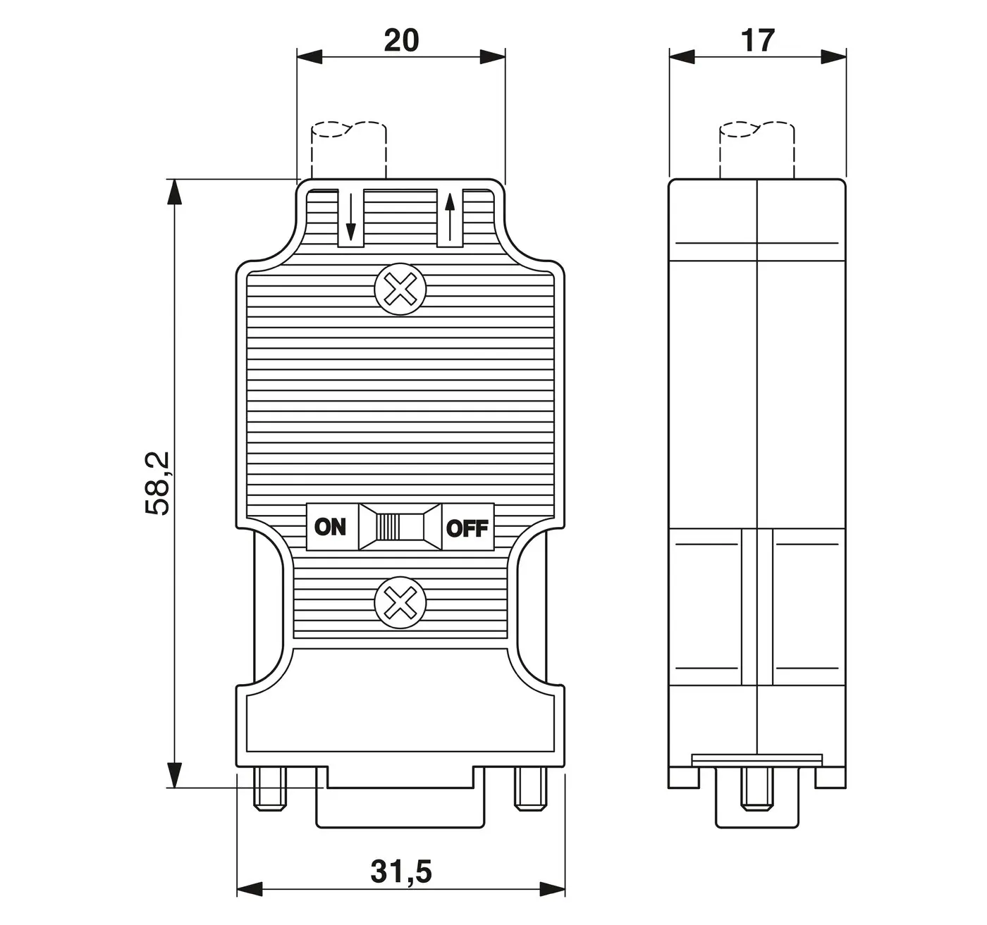 2903271 SUBCON-PLUS-ARCNET/AX/SC038  Phoenix Contact D-SUB Bus Connector