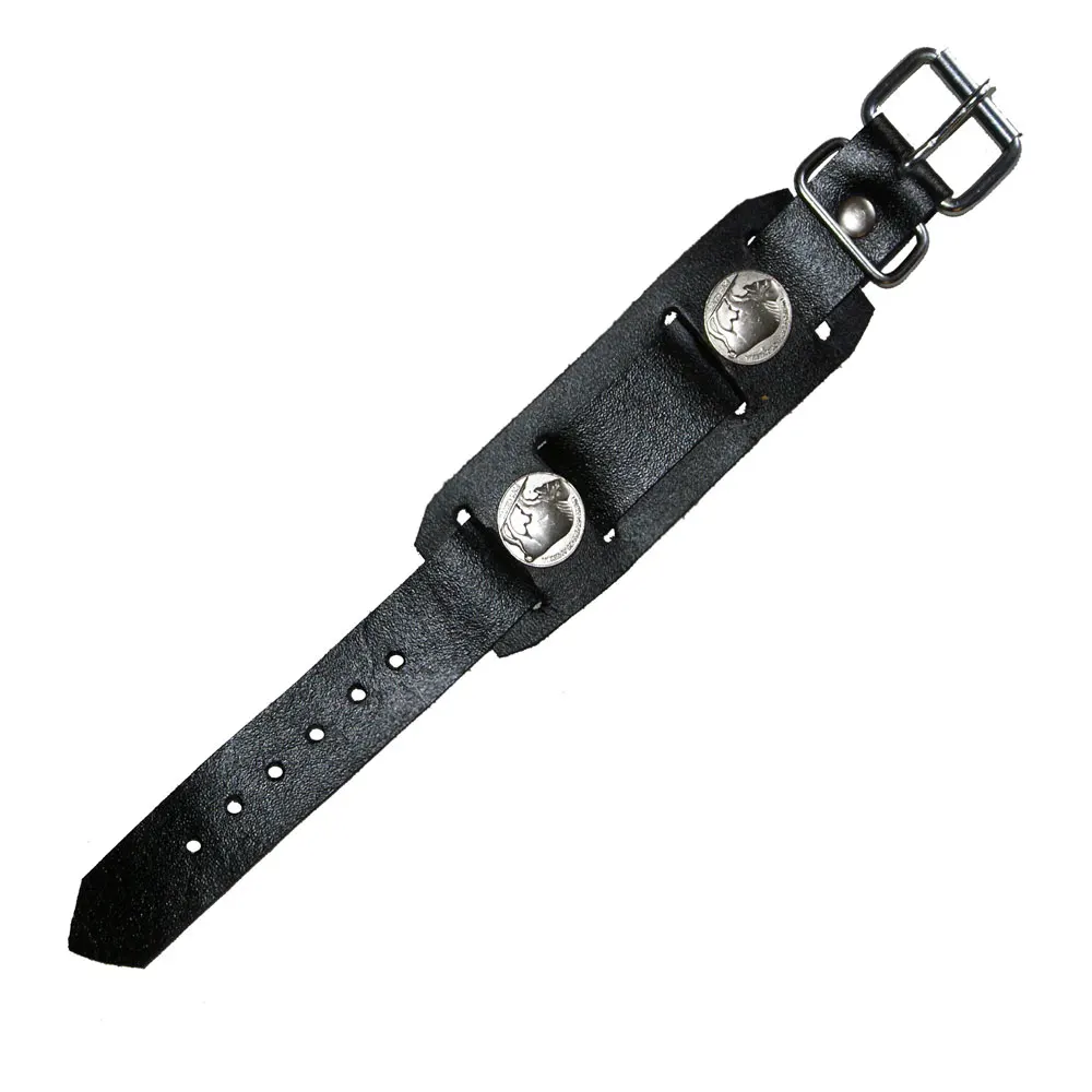 HMB-405B LEATHER WRIST WATCHBAND BRACELET GOTHIC CUFF WRISTBAND FASHION WEAR