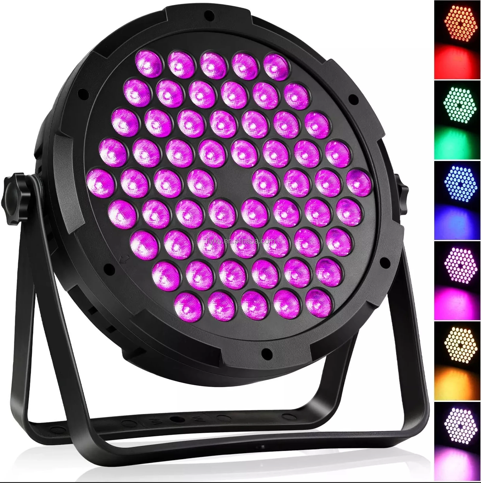 60pcs RGB waterproof led par light for wedding disco outdoor party stage lighting