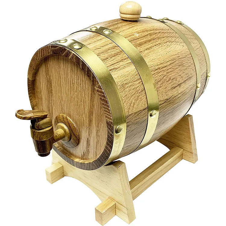 2024 New arrivals 50 liter wooden wine barrel furniture wine barrels Cheap price