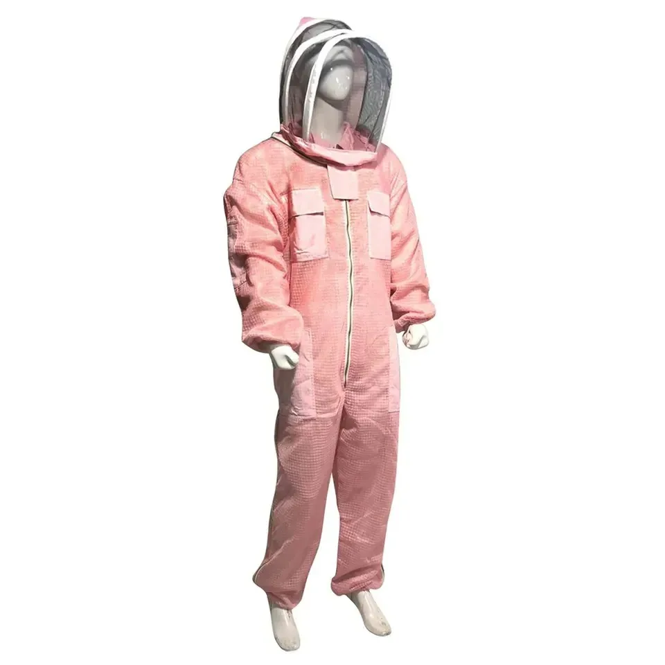 Beekeeping Suit 100% cotton poly/cotton solid stitching with Veil, Mask, Hat for Beekeeper body protection warranted Bee Suit