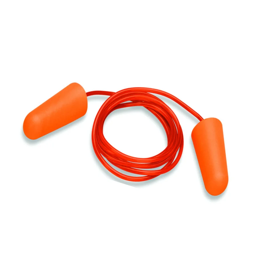 Top Sale disposable earplugs with NRR 32dB, orange, convenient cord ear plugs noise cancelling hearing protection from Vietnam