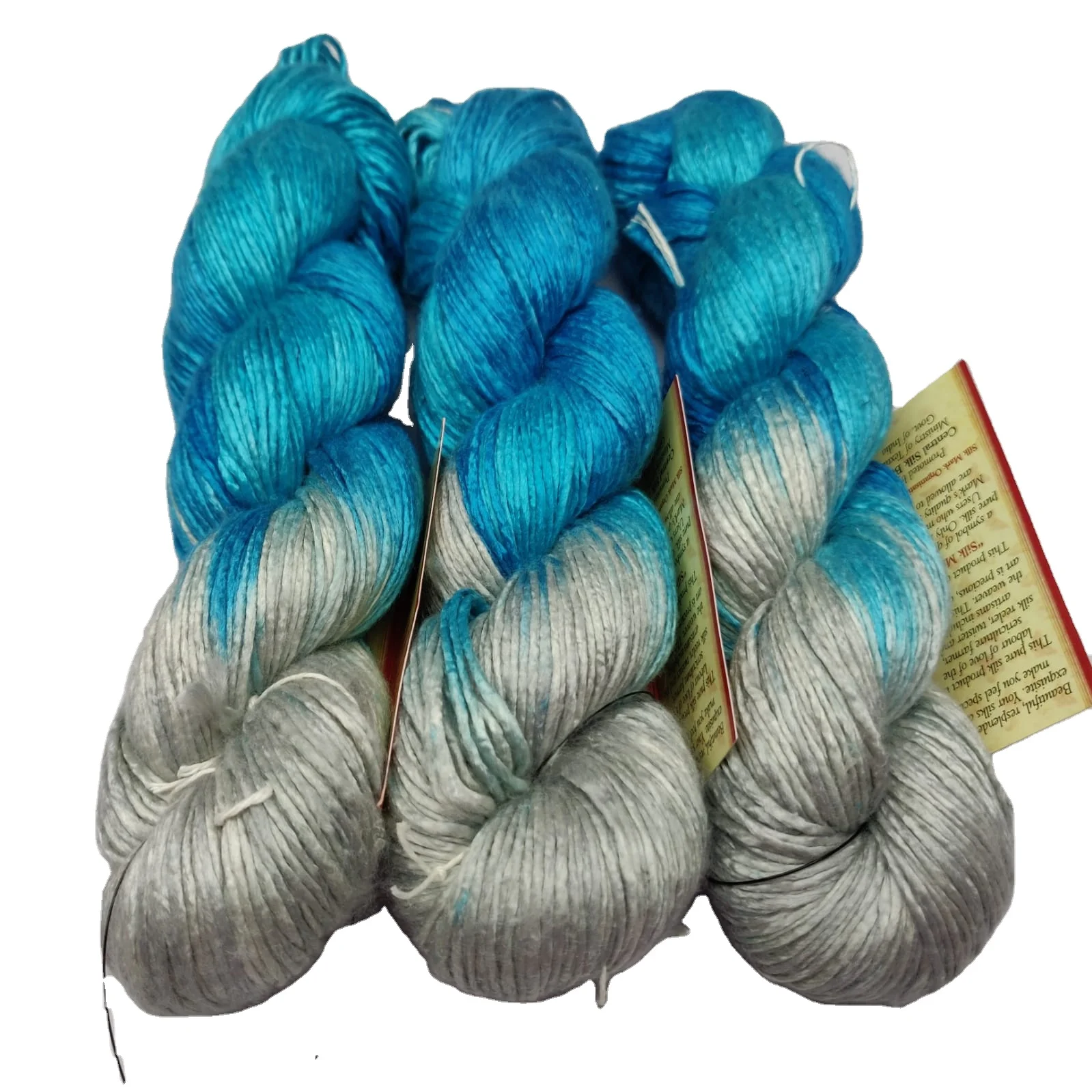 duke Dyed Yarn Mulberry Yarn Natural Pure Mulberry Raw Silk Spun Silk