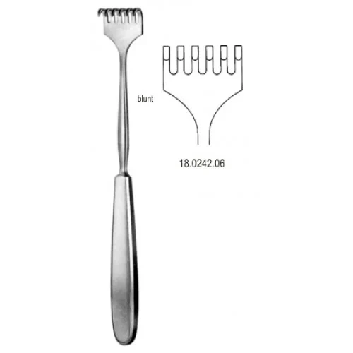 Pilling Volkmann Rake Retractor Blunt 4 Pronged High Quality Retractors Surgical Instruments Rake Hand Retractors