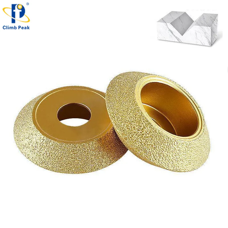 V-shape Trimming & Grinding Disc Diamond Grinding Wheel Marble Granite Bore 20mm Profile Bevel Edge Polishing Wheel