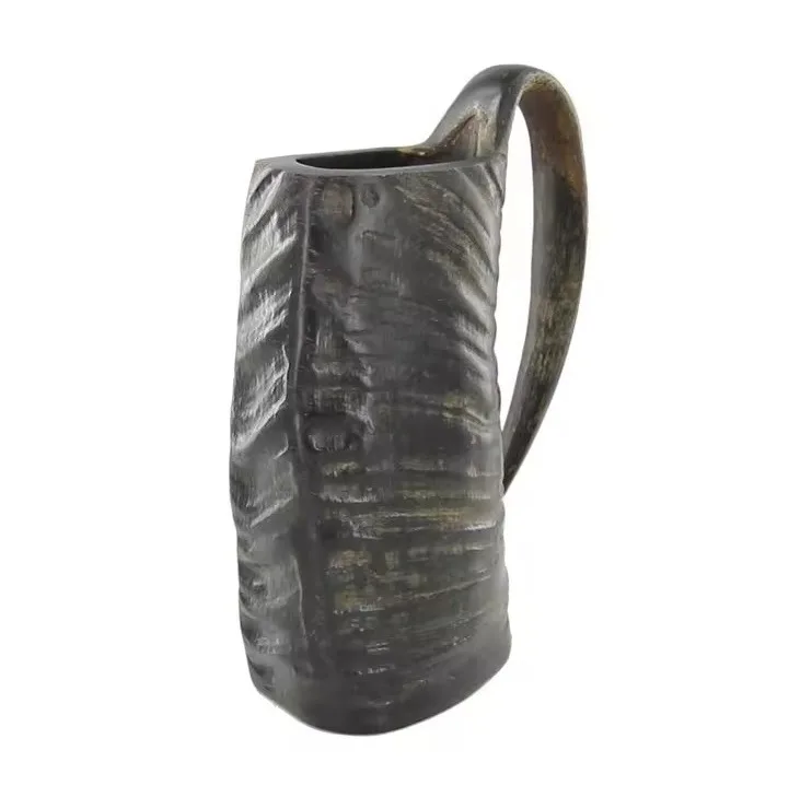 High on Demand Authentic Viking Style Horn Mug Ideal for Home Decor and Renaissance Fairs Available at Bulk Quantity