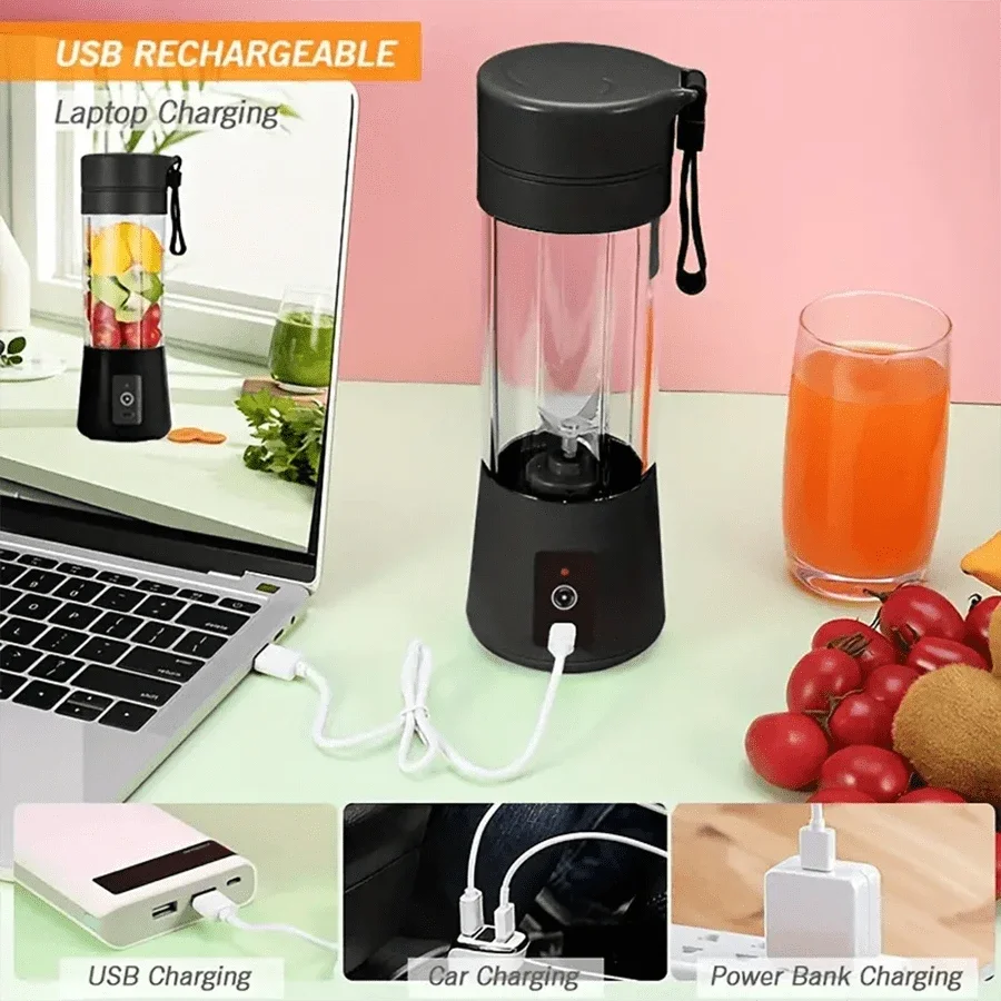 400 ml portable smoothie blender personal bottle usb rechargeable small mini portable fruit juice blender