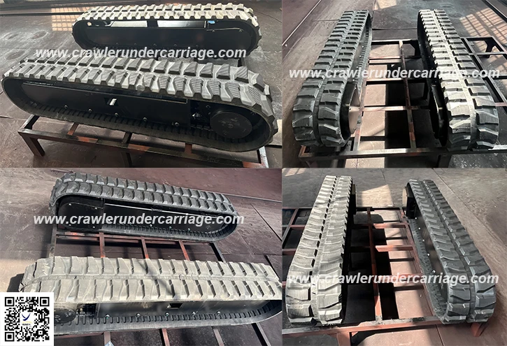 New crawler rubber track undercarriage for Hydraulic motor drilling rig excavator crusher by China manufacturer