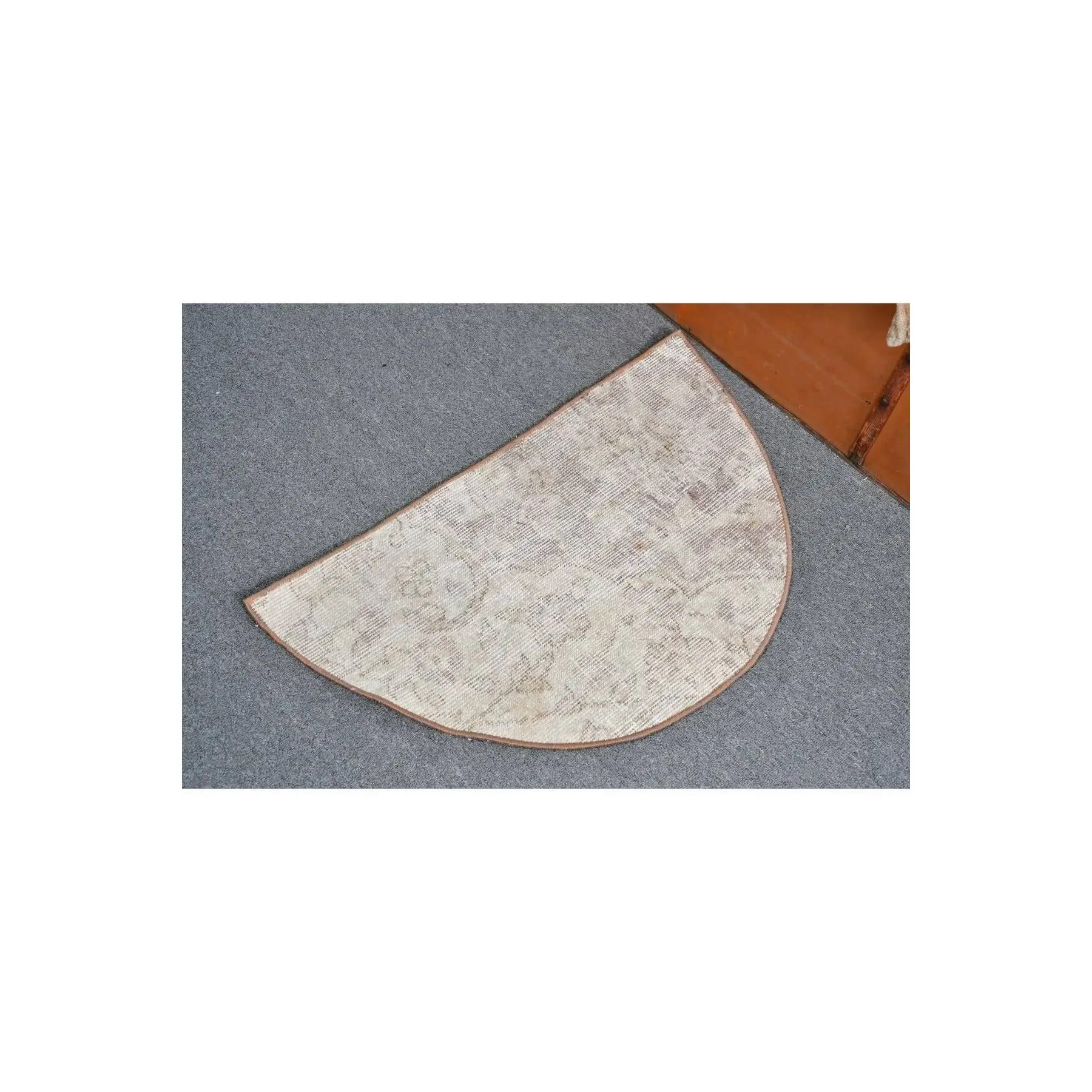 Hand Woven Carpet Anatolian Carpet, 75x45 Cm, ​​Mat Carpet