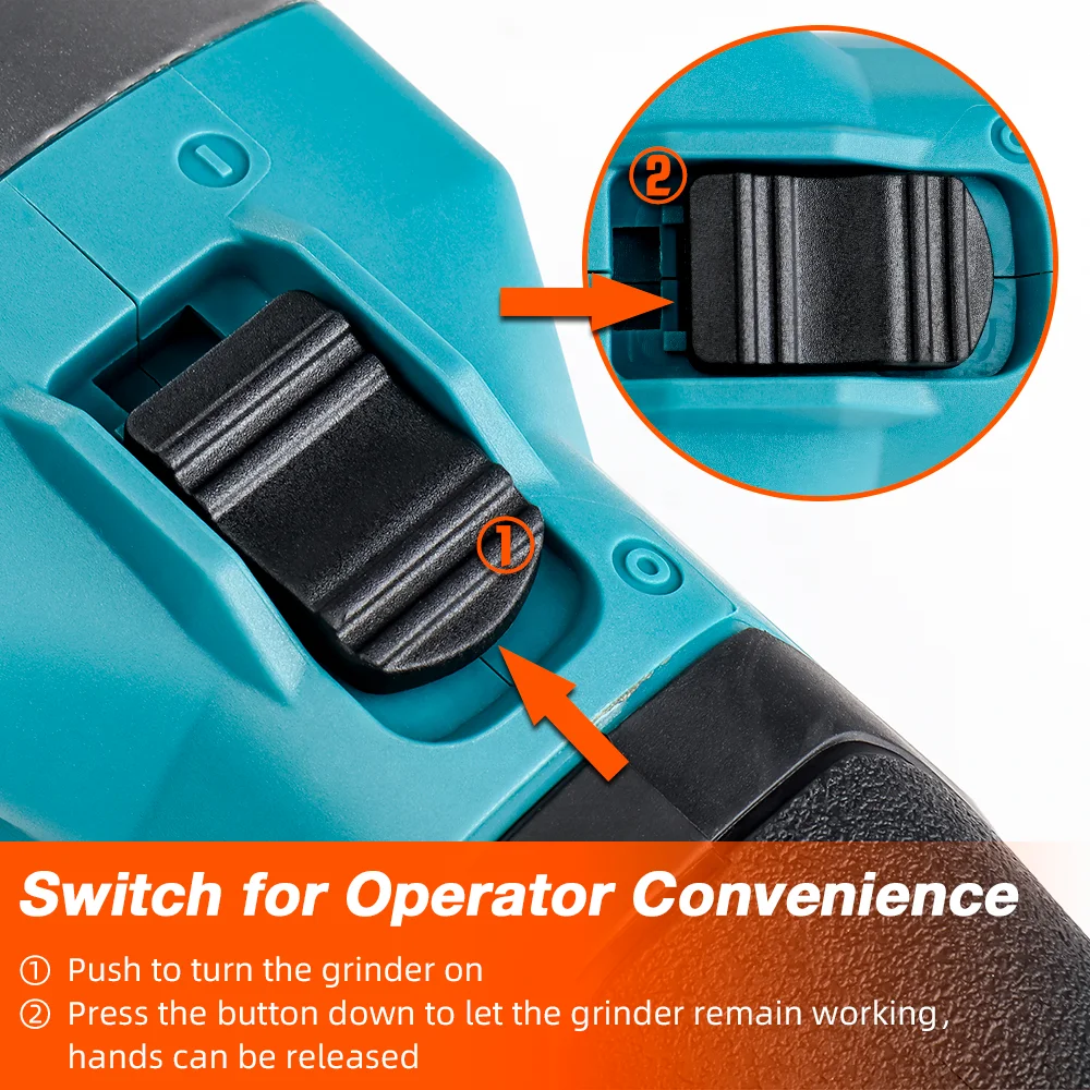 6mm 2000W Chargeable Brushless Sharpening Engraving Woodworking Electric Straight Grinder For 18v Battery