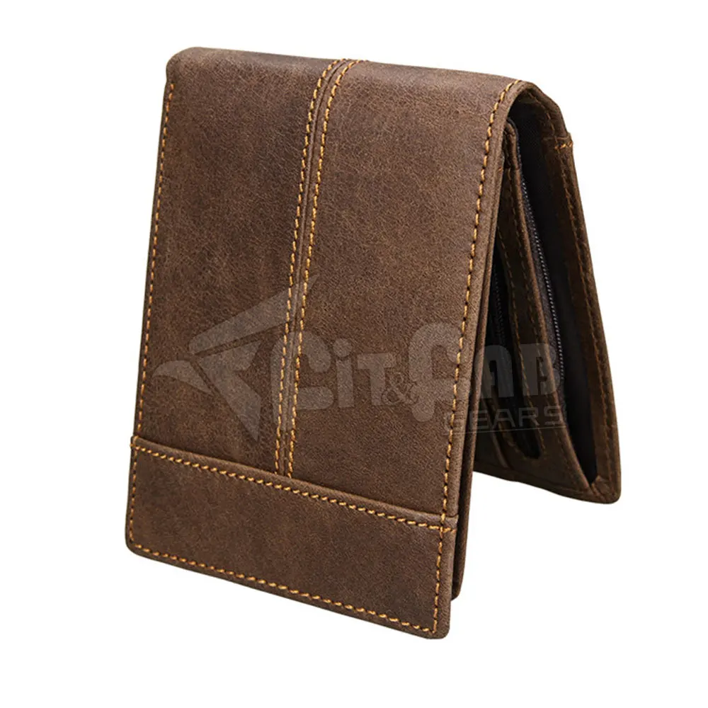 Leather Wallet Men 3 Fold High Quality Classical Men Leather Wallet