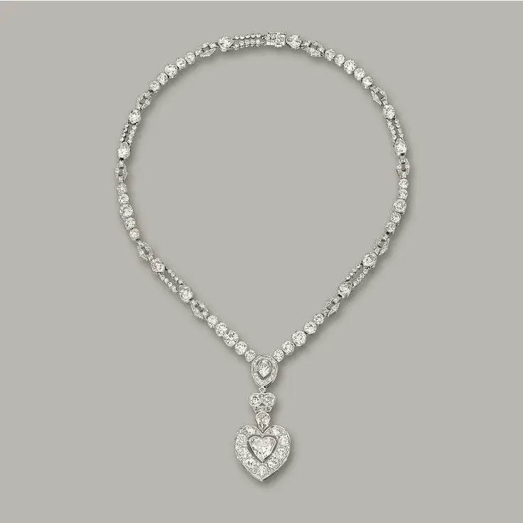 Anant Gems New fashion fine jewelry 925 sterling silver 18k gold plated lab grown diamond custom chain heart necklaces for women