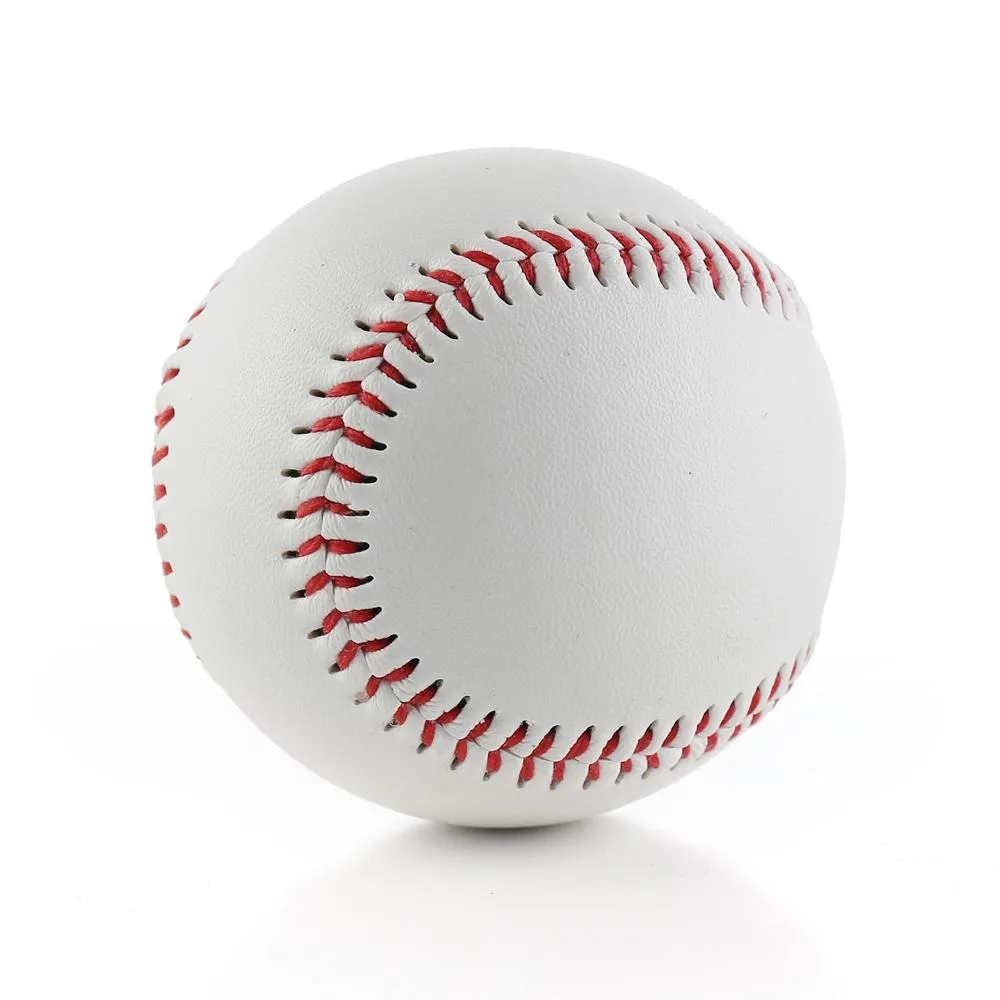 High Quality 9 Inch College Leather Baseball Official Practice Ball Professional Games Factory Standard Size Printed Technique