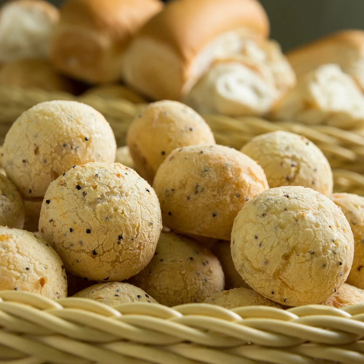 Multigrain Cheese Bread With Chia Seed White Quinoa Black Quinoa Breadzilian Traditional Snack Made in Brazil 400gr Pack