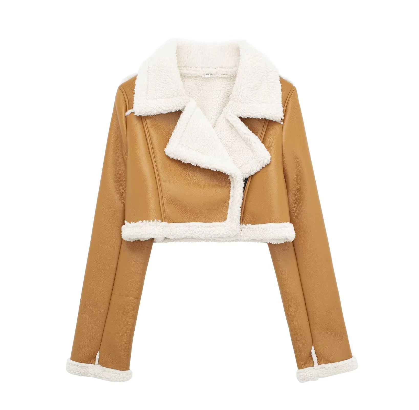 Женская кожаная куртка с логотипом