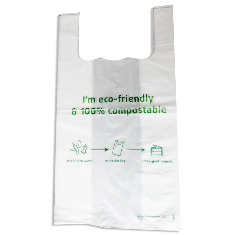 Manufacturer 100% biodegradable Plastic T-Shirt Packaging Bag Thank You T Shirt Plastic Shopping Bags With Your Logo