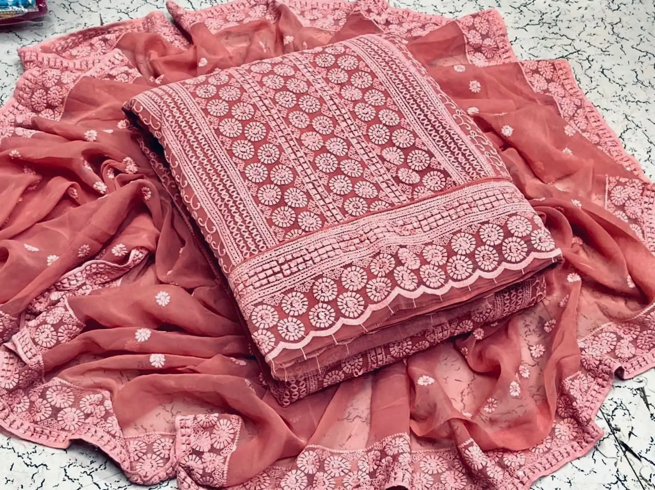 GEORGETTE WORK  DRESS MATERIAL