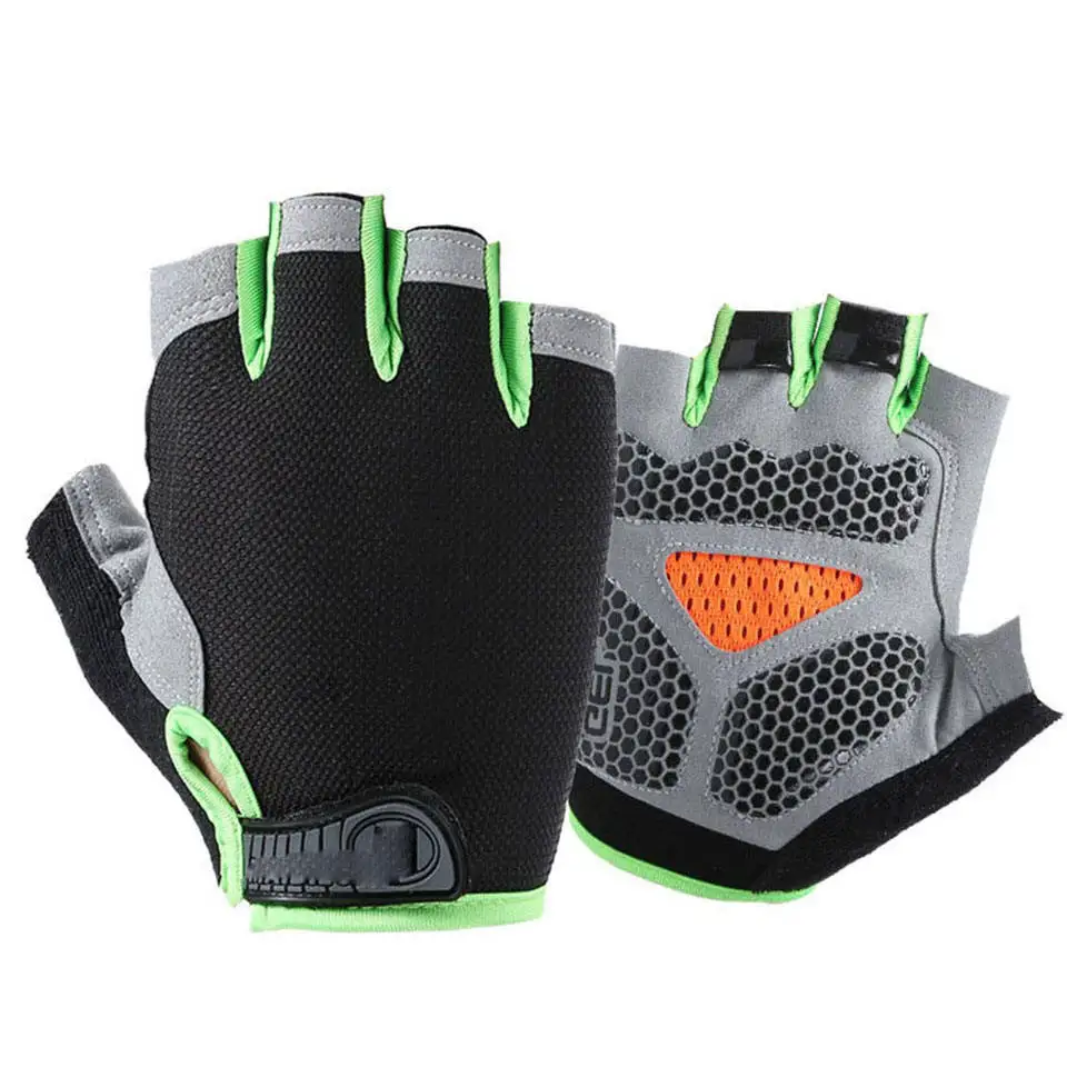 Unisex Custom Cycling Gloves Best Quality Half-Finger Anti-Slip Neoprene Leather Pad Original Sports Design Men Women Cyclists