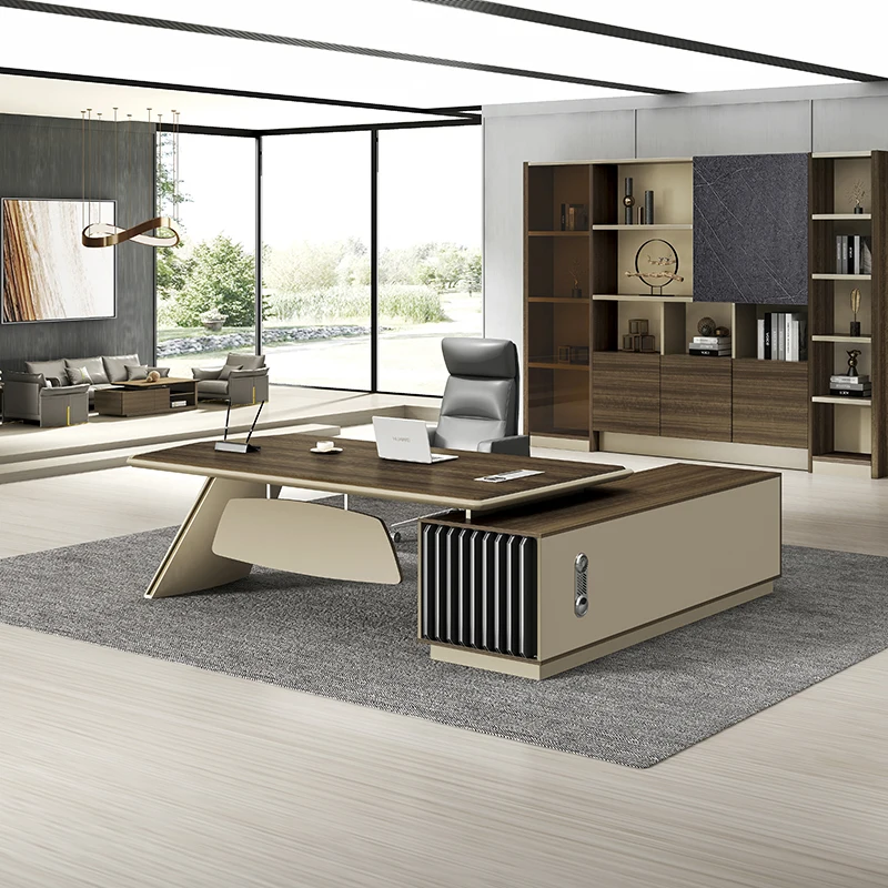 Lady Boss Executive Office Desks Director Manger Ceo Table Office Furniture L Shaped Wooden Desk