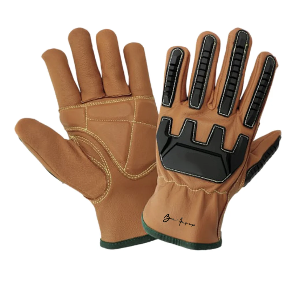 Hot sales cow split leather welding gloves cheapest driver gloves