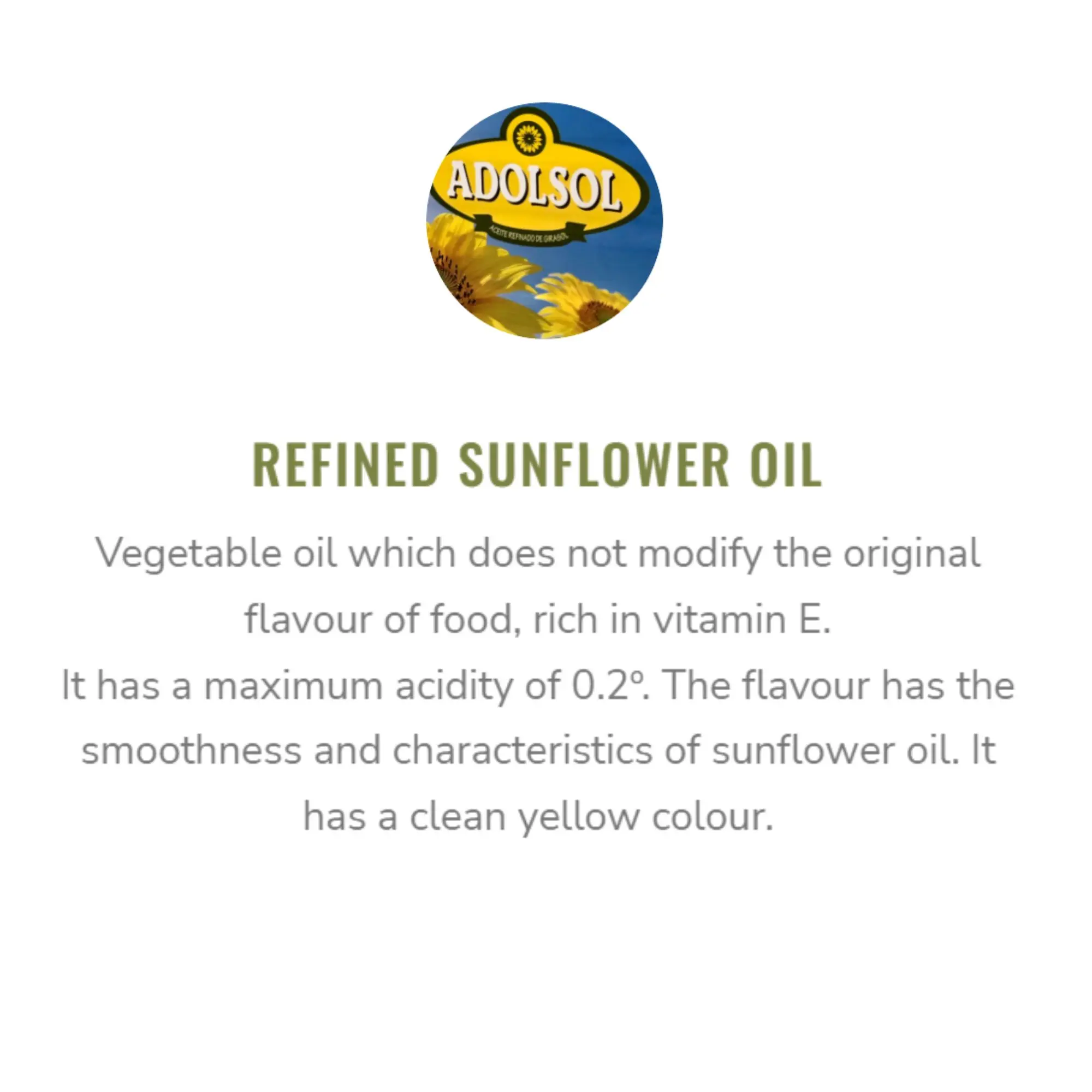 Sunflower Oil 1L PET Bottle, Adolsol refined cooking oil for retail, horeca, food service - 100% Pure Refined Sunflower Oil