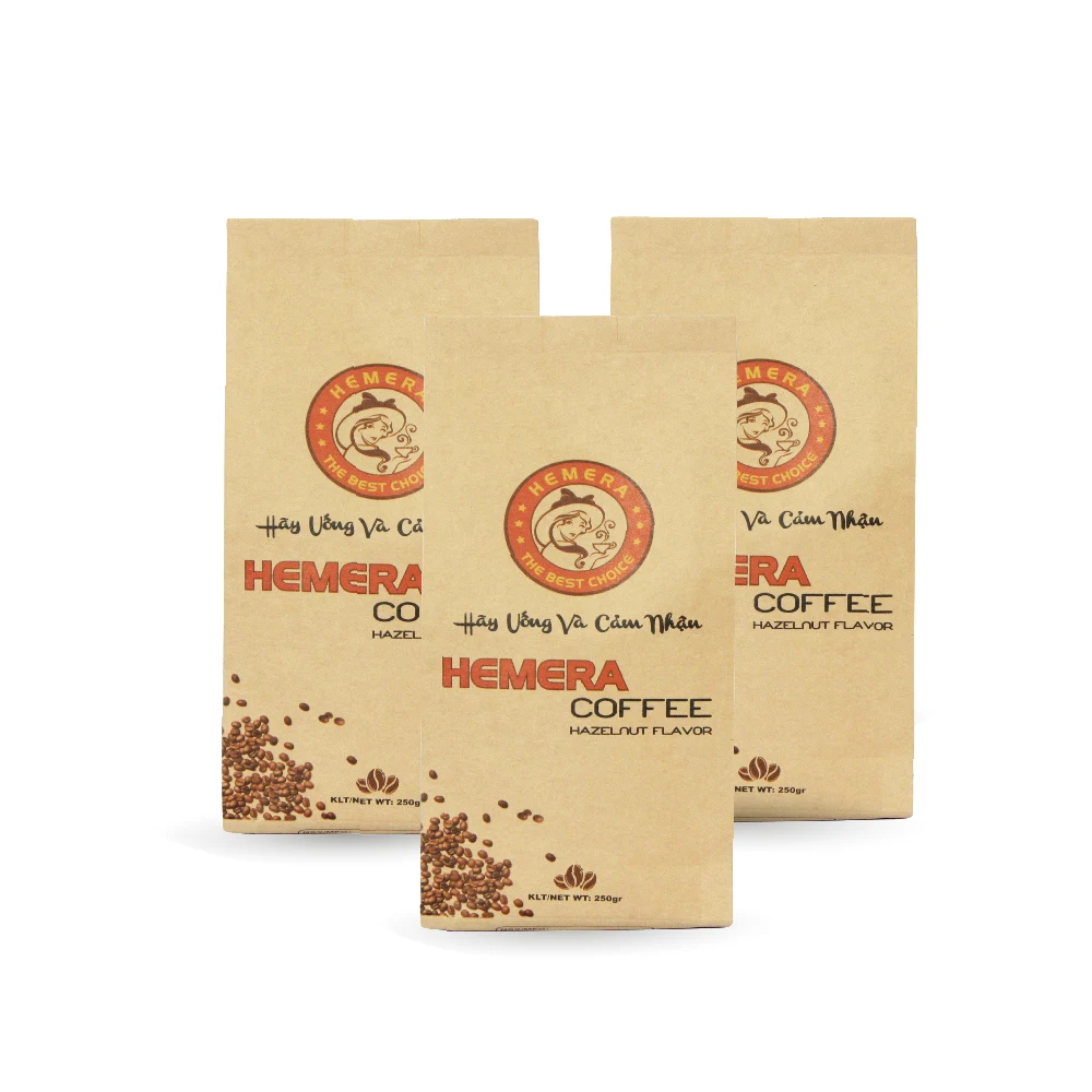 New Vietnamese COFFEE POWDER HAZELNUT Flavor Medium Roast Ground Coffee OEM/ODM High Quality Coffee Powder Wholesale Cheap Price