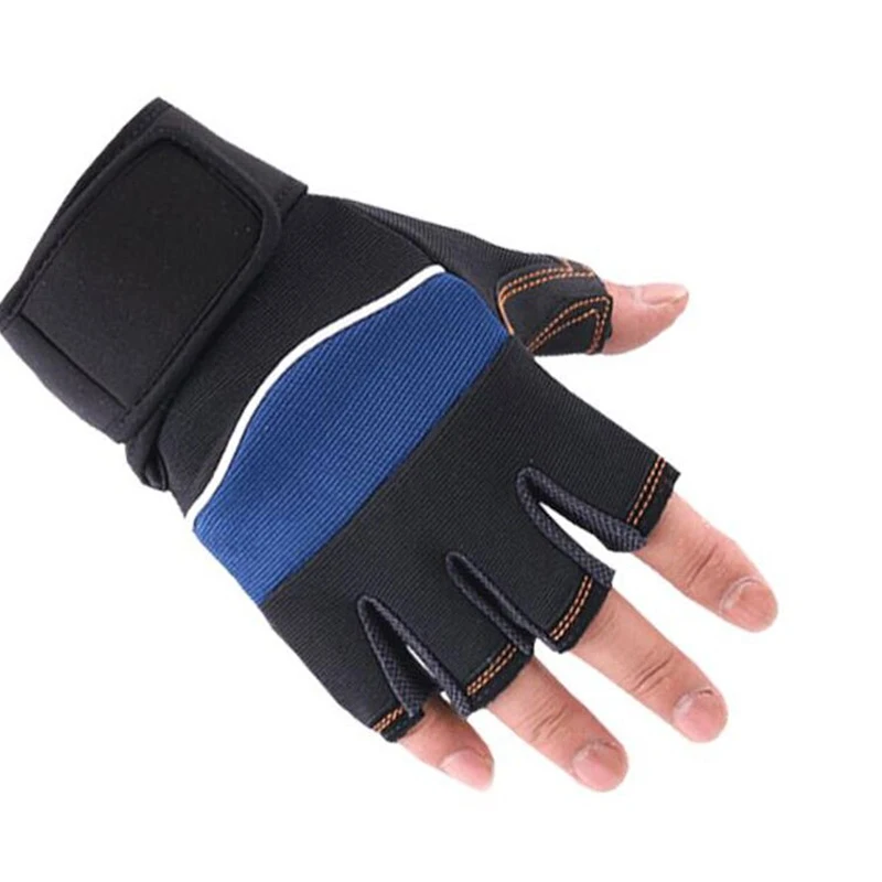 Mens & Womens Half-Finger Gym Gloves Leather Palm Workout & Bodybuilding Training Gloves Wholesale Price Fitness Sports Clubs
