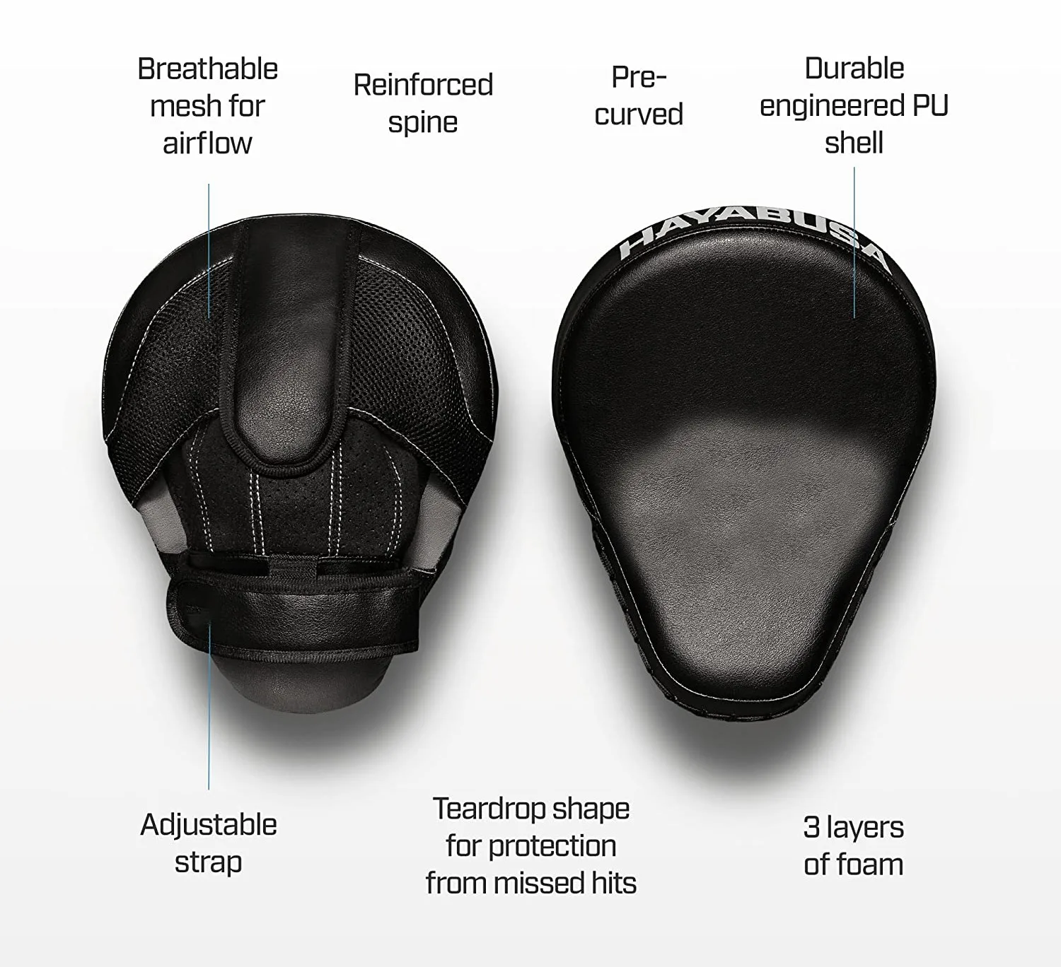 Custom Focus Pad Target Boxing Kick Focus Target Hand Pad Curved Mitts Leather Blank