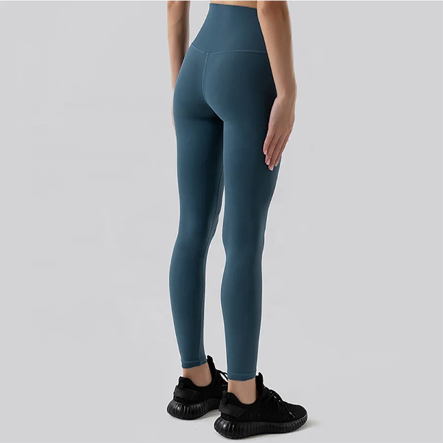 Amazon Wholesale Fashion New Style Black white Gary High Waisted Tight Seamless Yoga Legging