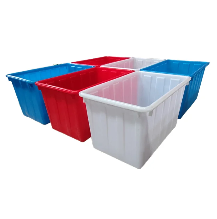 Большой 30 л-2200 л пластиковый из полиэтилена HDPE твердая оборотная коробка аквариум пруд для рыбы