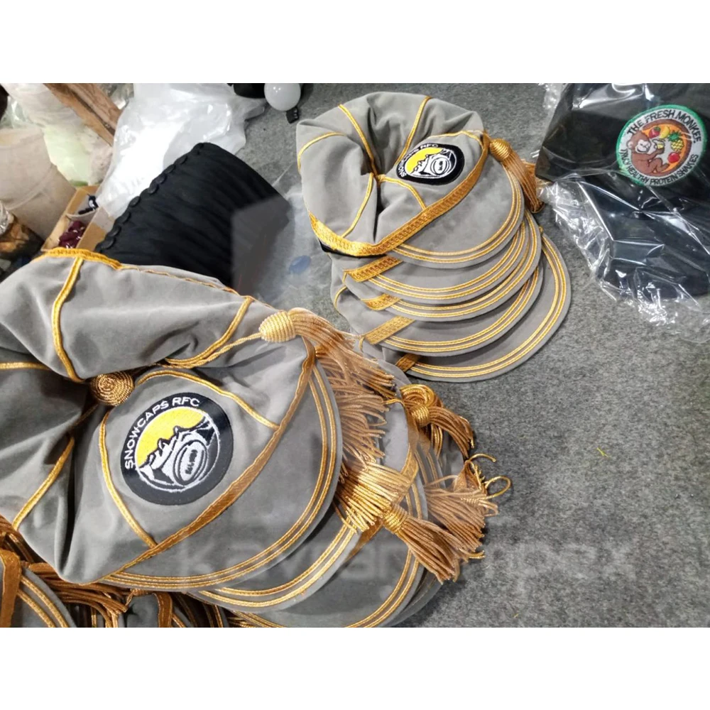 Honours cap velvet international rugby Caps Custom Wholesale Honours Caps Manufacturer and supplier