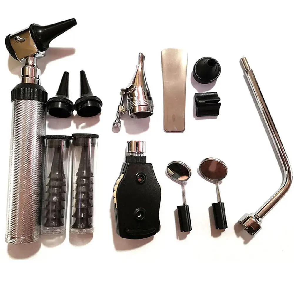 Professional High Quality Stainless Steel With Custom PackingOtoscope ENT diagnostic Set complete ENT ent examination set