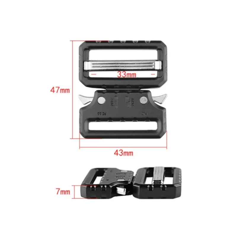 Wholesale New Materials Tactical Quick Release Buckle Quick Release Metal Tactical Belt Buckle Seat Belt Buckle