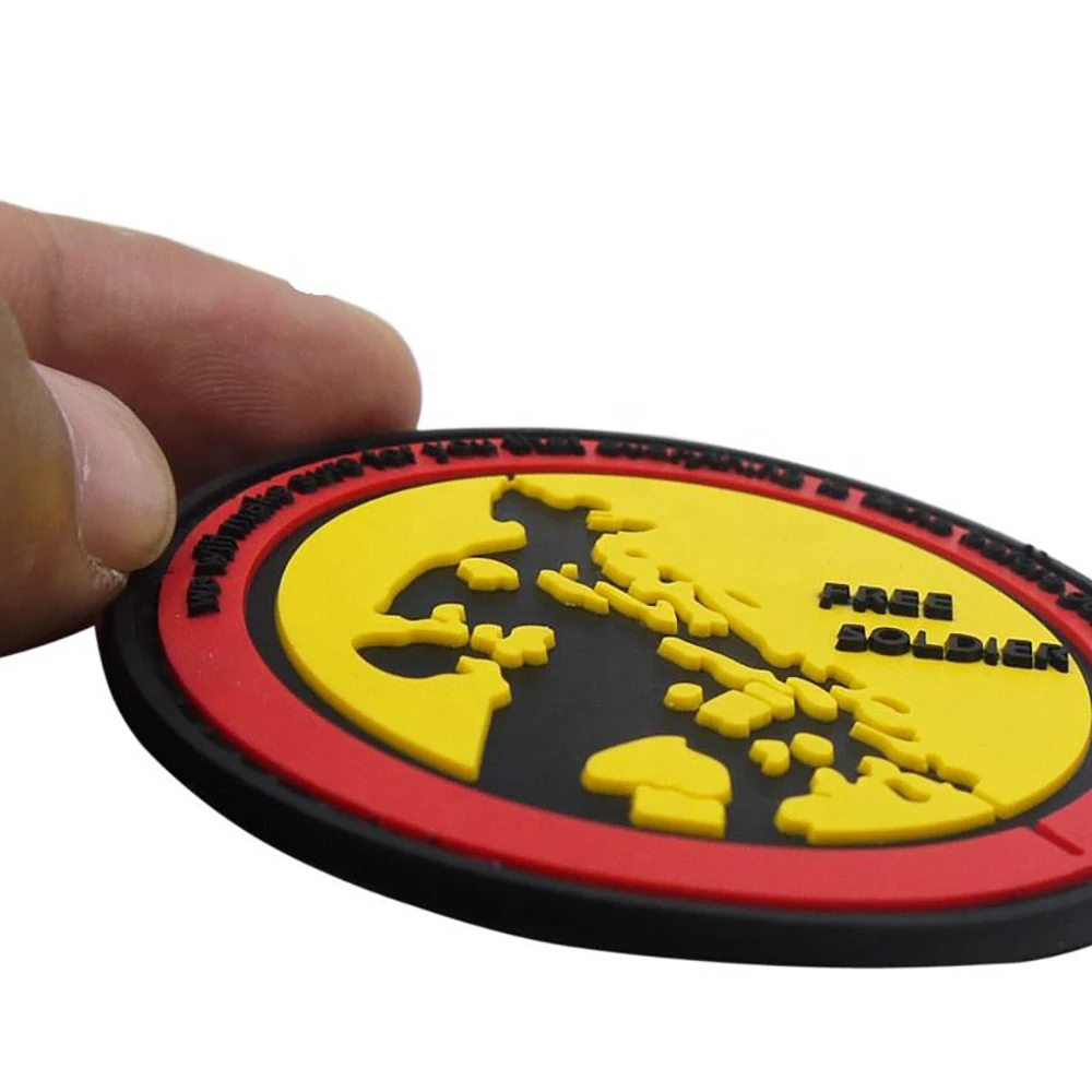 Pvc Patches Manufacturer Sew On Embossed Custom Brand Name 3d Logo Garment