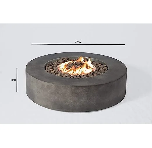 Outdoor Fire Pit Large Bonfire Wood Burning Patio & Backyard Firepit for Outside Black for Fire Pit and Fireplace