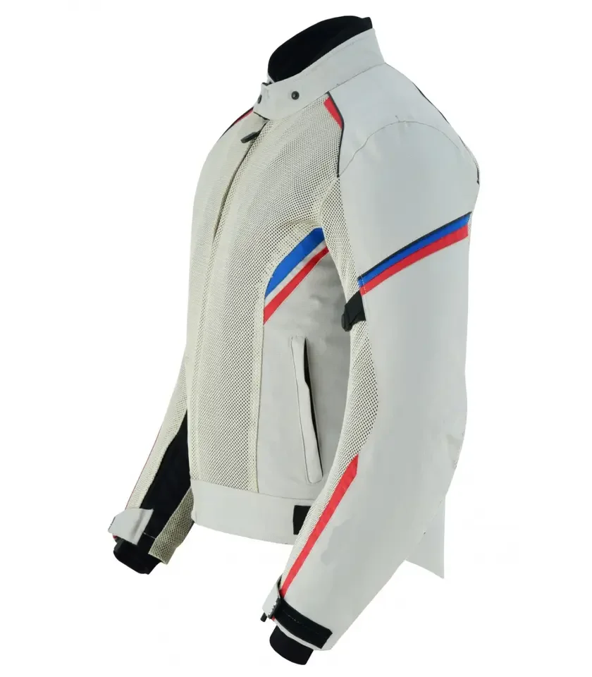 Riding Racing Motorcycle Jacket Designed Wholesale Brand Men Auto OEM Customized Style Sportswear Mesh Jacket Feature Material