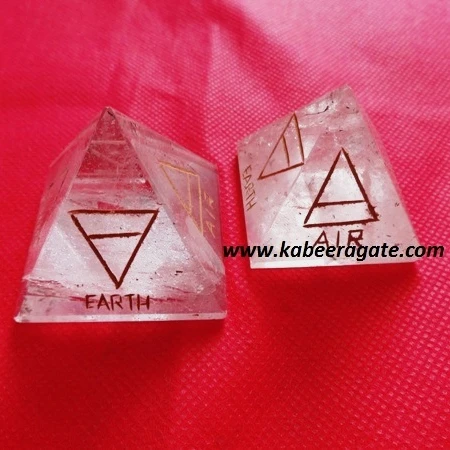 Wholesale Crystal Quartz 4 Element Pyramid