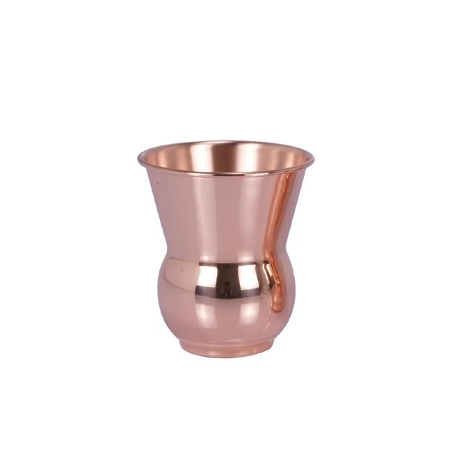 Wholesale Supplier Round Bottom Hammered 12 oz Copper Water Tumbler Glass
