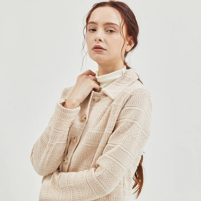 MANAVIS7 Short Knit Cardigan Pink FREE Korean fashion Trending products 2024 new arrivals wholesale clothes