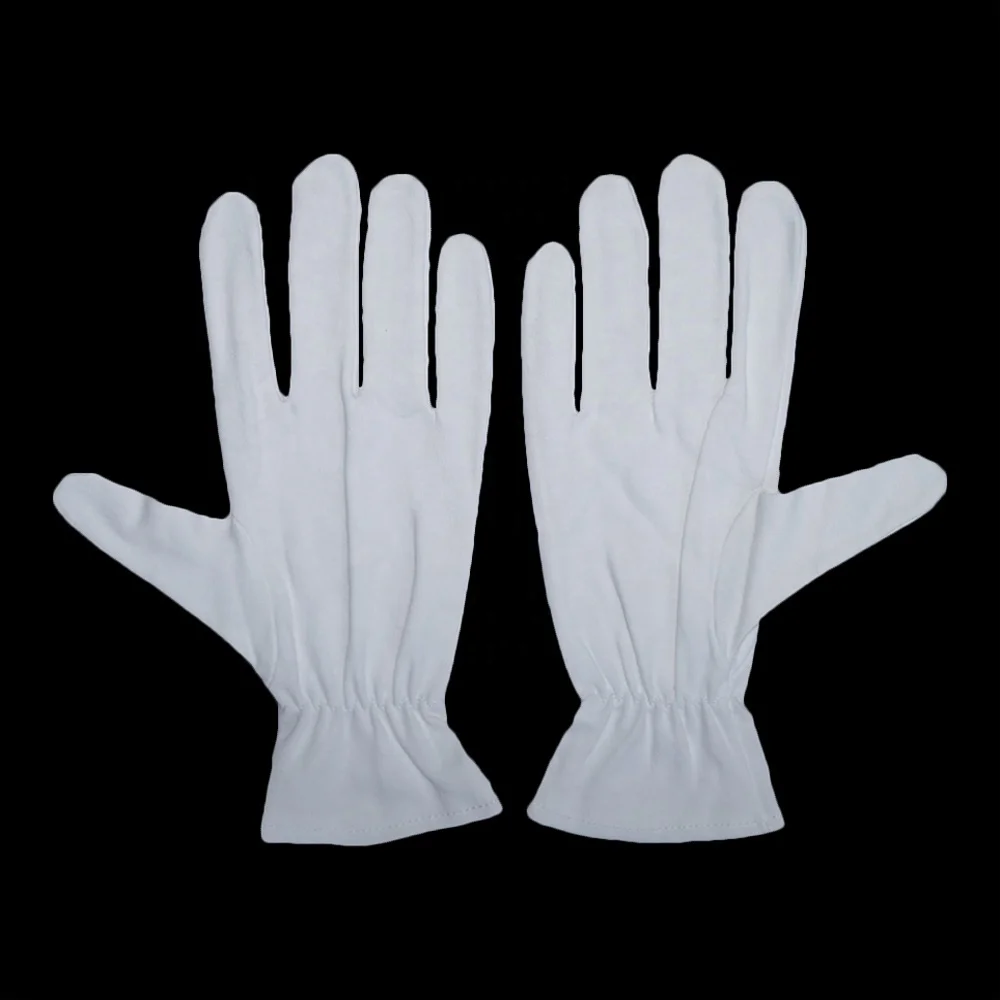 Custom all Size Fits All White Breathable Comfortable Moisturizing Overnight Sleeping 100% Cotton Eczema Gloves