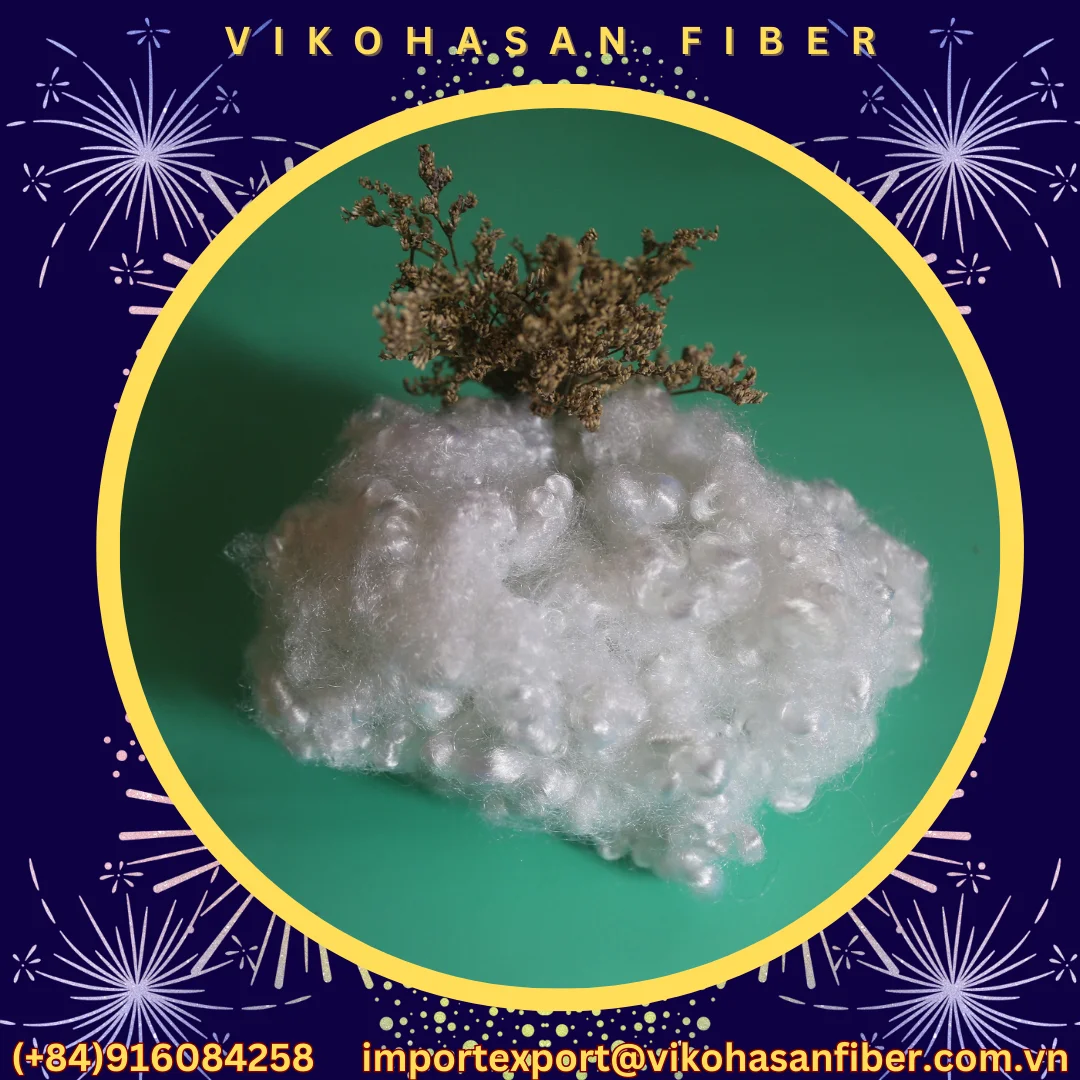 Polyester Fiber Holow Conjugated Siliconized HCS White Recycled GRS Fibers For fill toy pillow quilt blanket sofa furniture