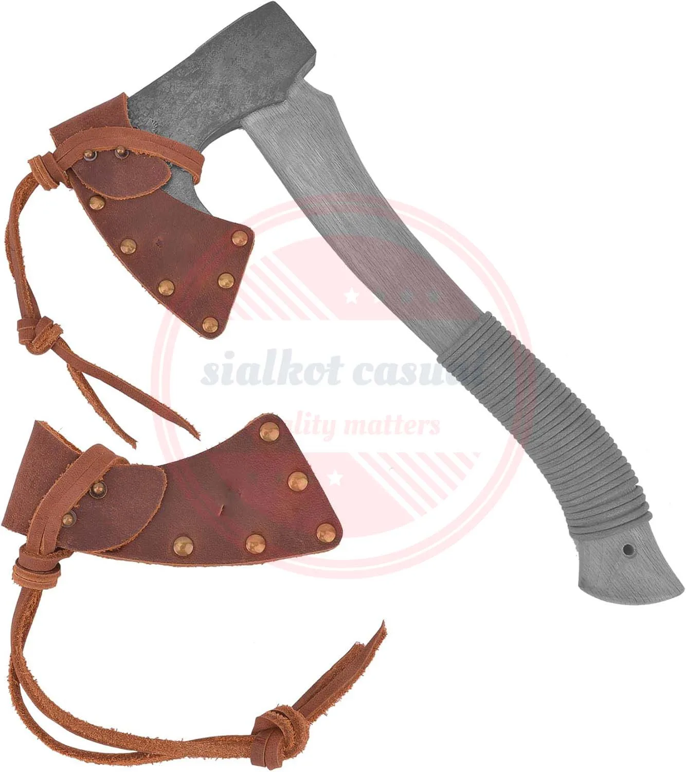 Leather Hatchet Sheath Axe Holster Axe Head Cover with Belt Axes Leather Protector Sheath