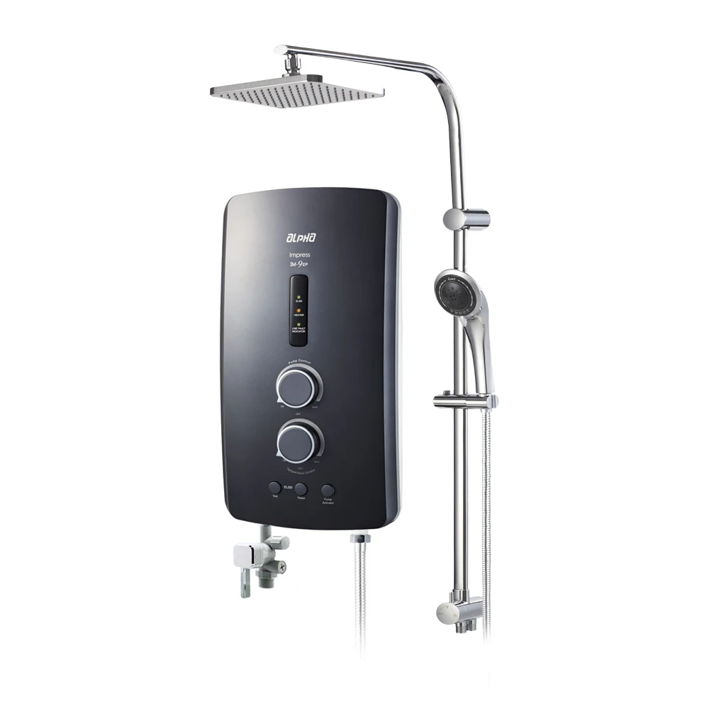 New Malaysia Wholesale Bathroom IM-9EP Tankless Instant Shower Water Heater Wall Mounted High Technology