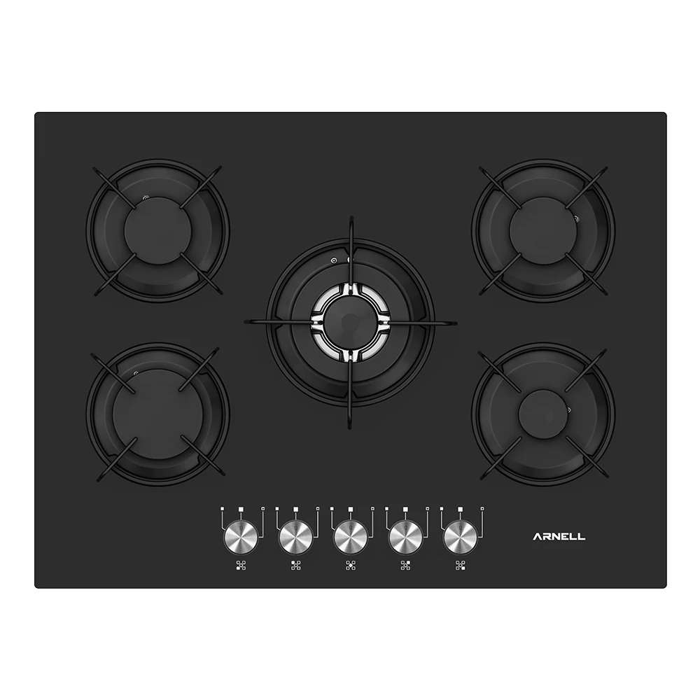 Hot Sale 5 GAS BURNER GLASS HOB High Quality Gas Burner Home Appliance Kitchenware Glass Cooktop Best Price