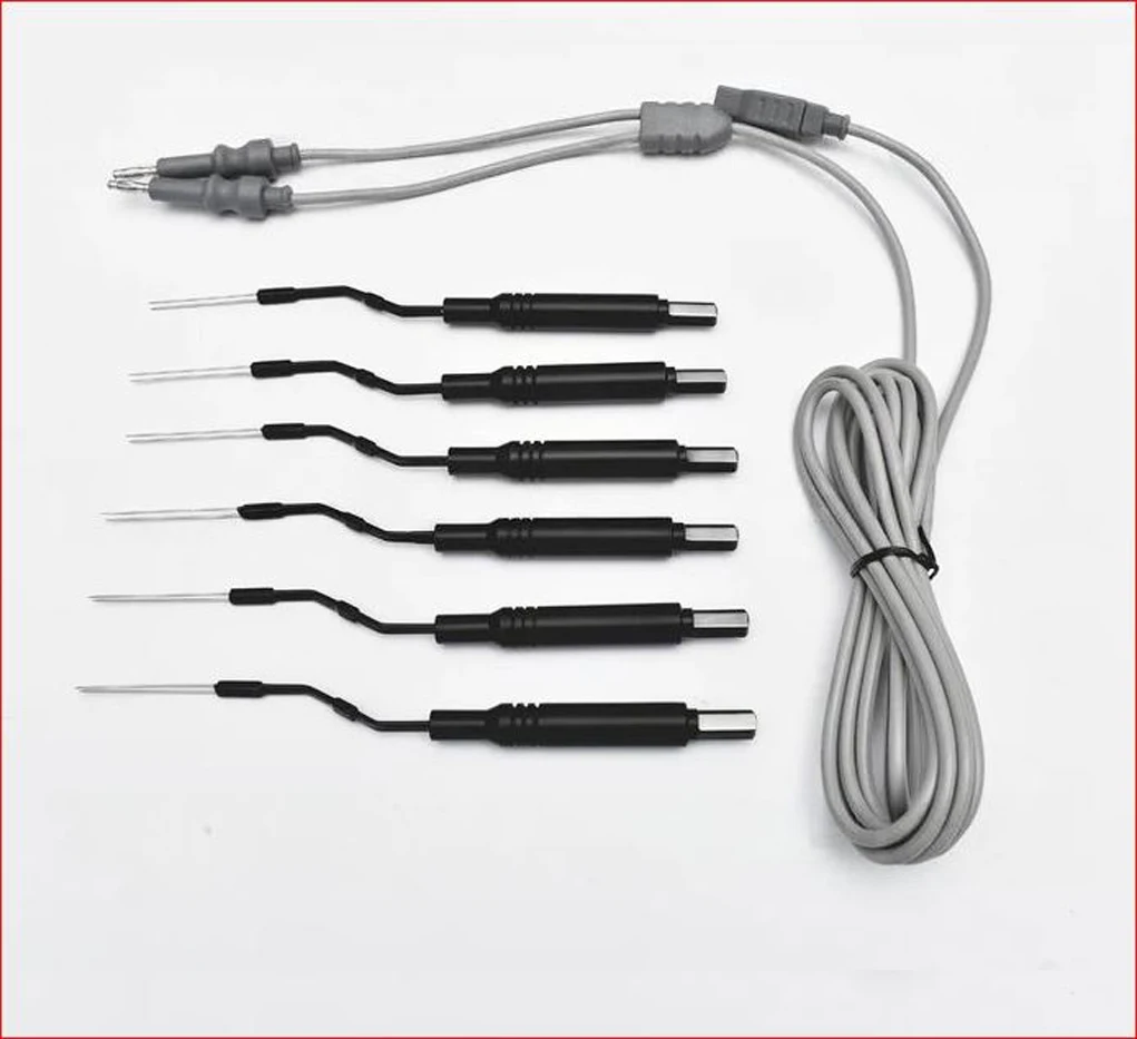 Electro Cautery Electrosurgical Bipolar Electrode & Cable ENT Nasal Turbinate Reduction Probe 17.5 cm Nasal Bi-Turbinate Probes