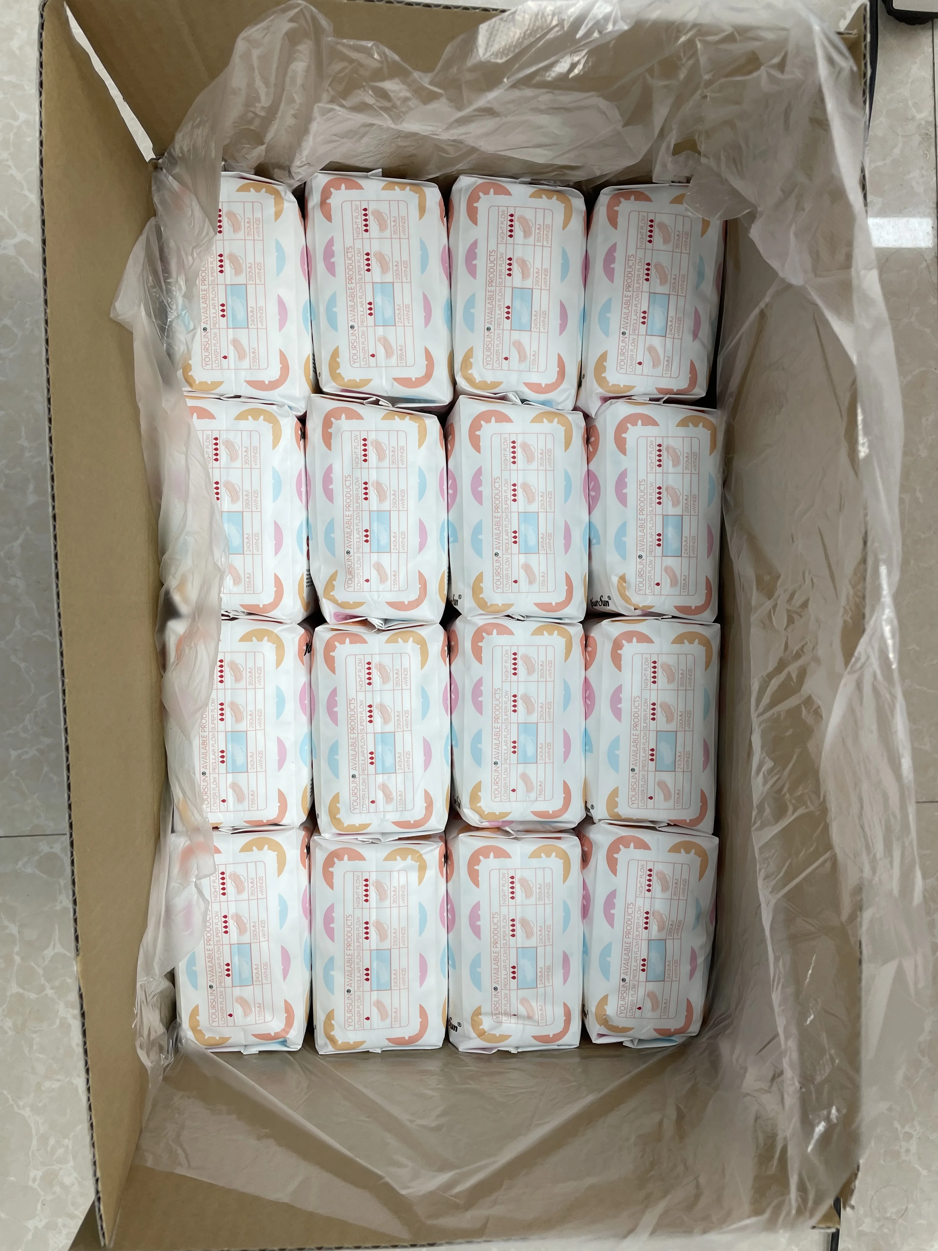 Biodegradable Ladies Sanitary Pads Wholesale Organic Cotton Super Absorbent Anion Sanitary Napkin For Woman